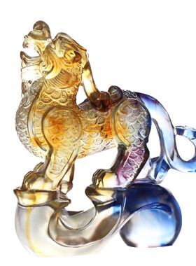 琉璃祥云貔貅居家风水高档工艺品