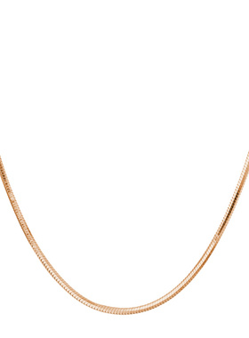 纯银短款镀18k玫瑰金礼物毛衣链