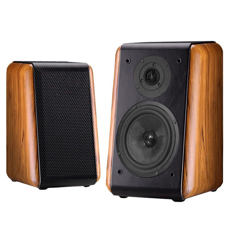 正品包邮6.5寸HIFI书架音箱2.0无源音箱桌面hifi环绕音箱Q8