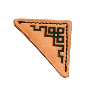 创意真皮复古印图案可定制疯马风格护书角书签读书笔记页码标记牌