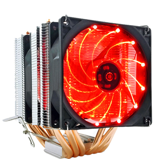 AVC6铜管CPU散热器AM41150 12代1700针台式电脑静音风扇 X99 2011