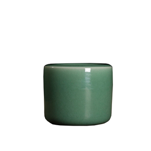 龙泉市青瓷 大师吴国峰手工杯弟窑梅子青扳指杯 收藏把玩功夫茶具