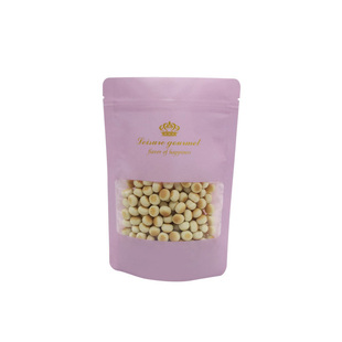 开窗透明彩色包装袋 花茶休闲食品坚糖饼干蜜饯果脯心型喜糖袋子