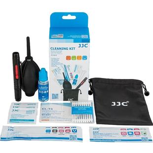JJC 微单反相机清洁套装工具屏幕机身干湿纸巾湿巾镜头纸镜头笔清洁液软嘴气吹CMOS清洁棒CCD传感器棉签
