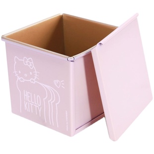 学厨KITTY 家用带盖水立方不粘面包吐司盒250g土司模烘焙模具