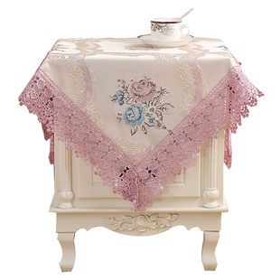 床头柜盖巾盖布小桌布床头柜罩电视盖巾盖巾小方巾小圆桌桌布