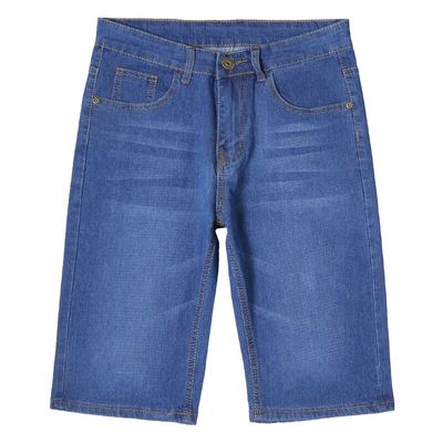 夏季宽松直筒加肥老爹牛仔短裤