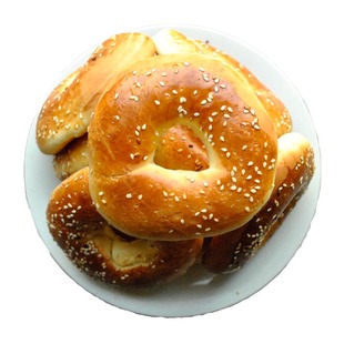 北三凯奇面包圈早餐学生营养老式面包清真糕点无添加俄罗斯列巴圈