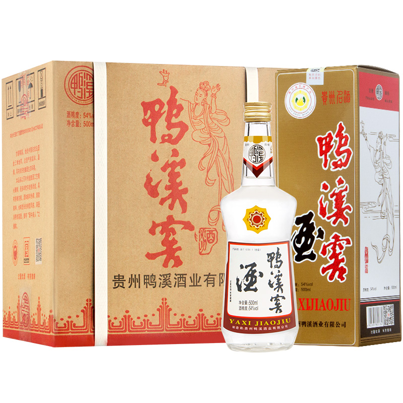 贵州鸭溪窖酒飞天标金质纯粮食酒浓香型52度500ml*6瓶