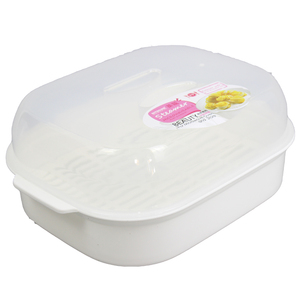 厨房专用微波炉蒸笼圆形蒸锅带盖用品专用用具器皿塑料套装