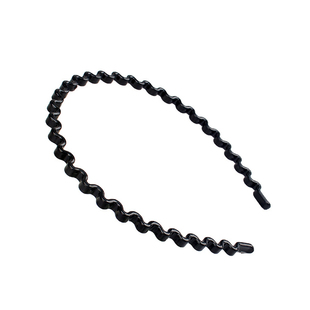 蕾拉家 韩版发饰时尚简约波浪纹窄边细发箍发卡洗脸化妆发夹头箍