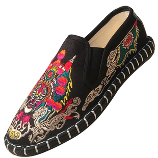 2023新款江南色鬼布艺正品布仆手工刺绣千层底社会布鞋舒适时尚男