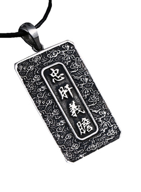 潮男士个性霸气关二爷男友项链