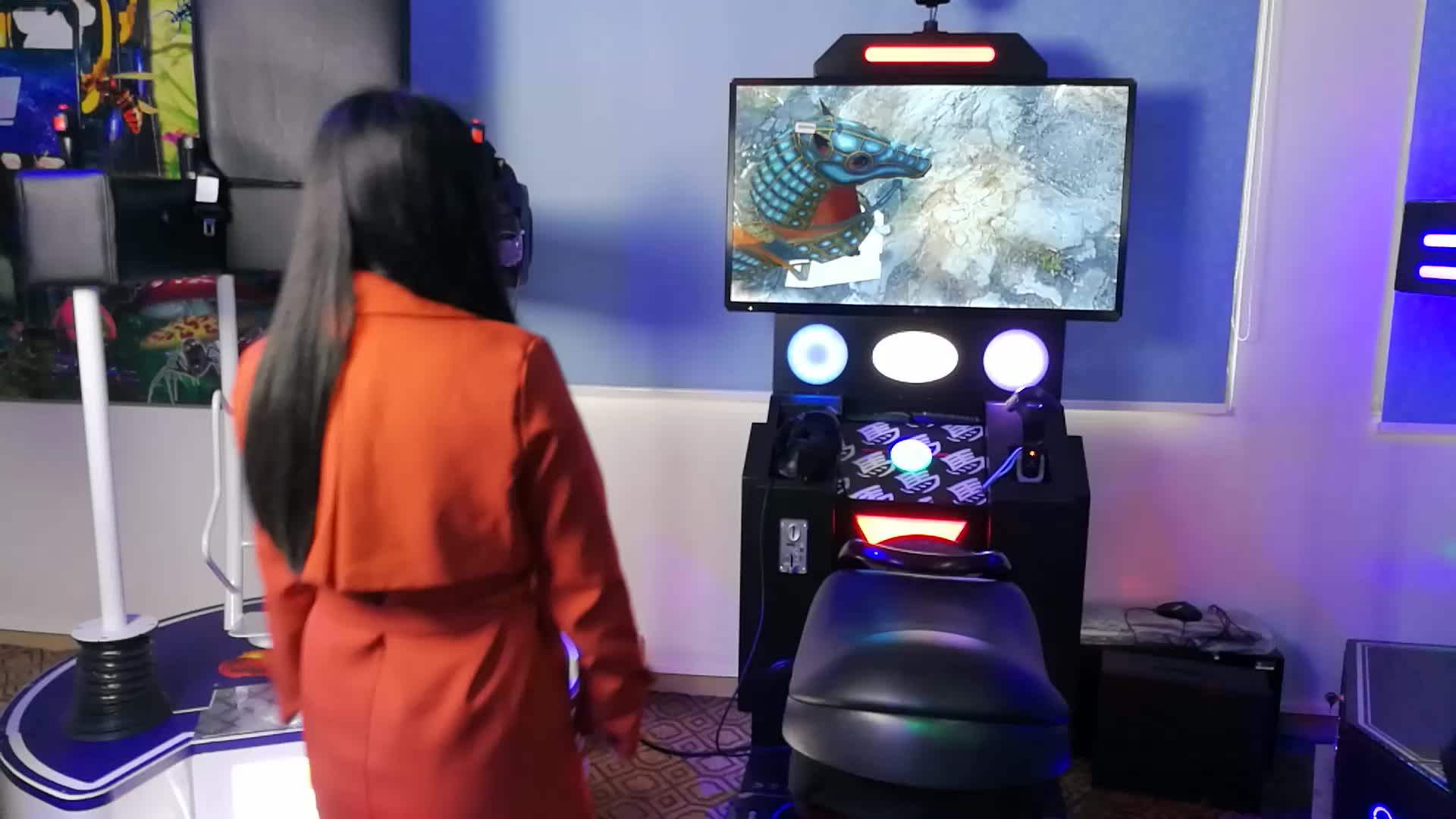 Coin Operated Kids Vr Simulator Arcade Simulator Horse Racing Game