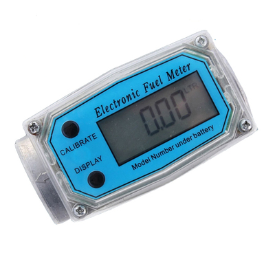 液晶涡轮流量计柴油液体水管道式电子数显流量表计量器1寸1.5寸