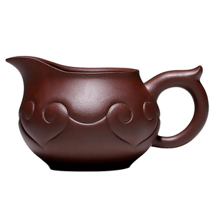 宜兴紫砂公道杯名家全手工原矿紫泥非玻璃陶瓷分茶器茶海如意公杯