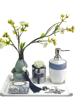 新中式风卫浴陶瓷花艺展厅装饰