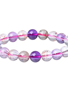 天然散珠玻璃体水晶手串