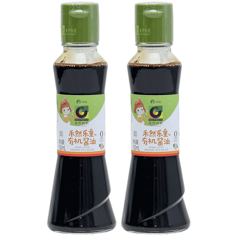 欣和乐童有机酱油160ml包装