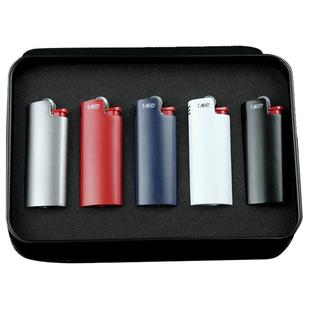 法国bic比克J5金属打火机一次性创意定制订做印字火机壳打火机套