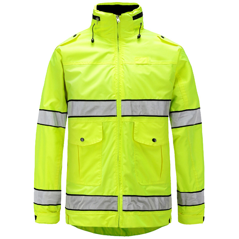 雨豹UB-022反光雨衣棉衣风衣 安全警示交通防护服夹克防寒服上衣