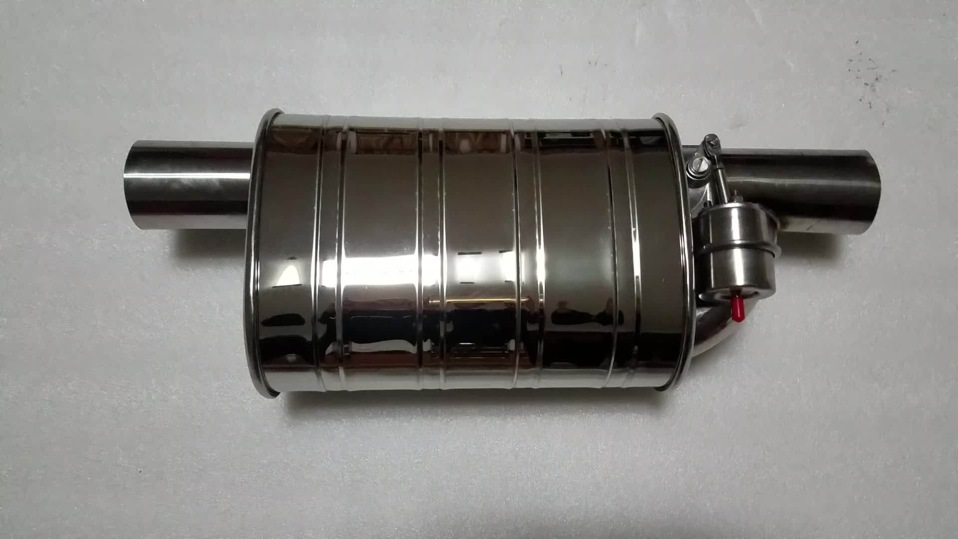 2.5'' Exhaust Muffler Valve Cut Out System With Stinless Muffler+remote