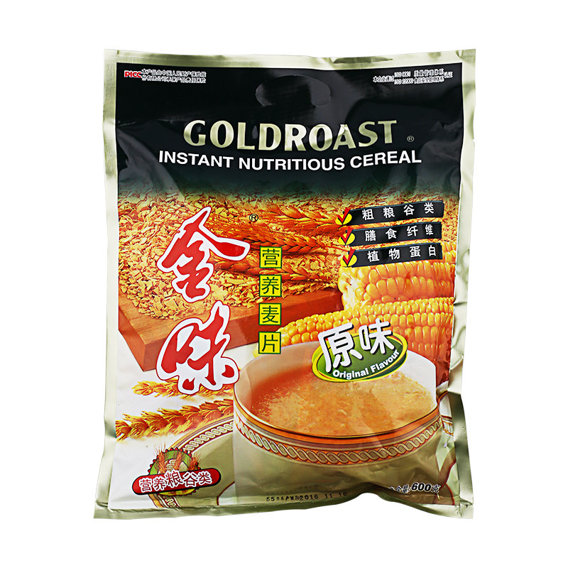 金味营养麦片600g克原味 巧克力 加燕麦 低聚糖 强化钙5种味包邮