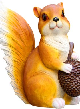 仿真松鼠园林玻璃钢景观小品摆件