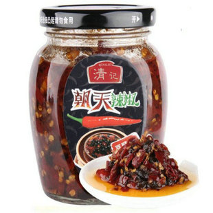 包邮2瓶价江西特产南昌清记朝天辣椒酱虾米鸡丁味辣酱下饭剁椒酱