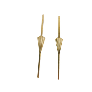 水晶灯配件蝴蝶针 灯具五金配件铜针 三角针穿水晶珠连接器长条