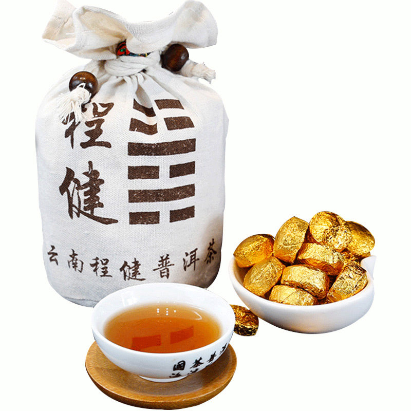 浓香型500g程健云南普洱茶熟茶