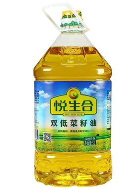 悦生合特香物理压榨双低菜籽油