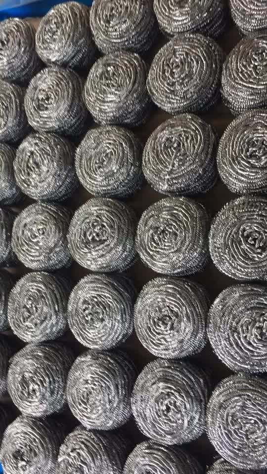 20g Standard 410 Scrubber Scourer Cleaning Ball Steel Wool Wood Dish