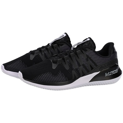 李宁男子网面透气运动鞋