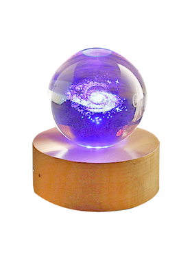 DIY礼物七彩蓝牙送女友水晶球