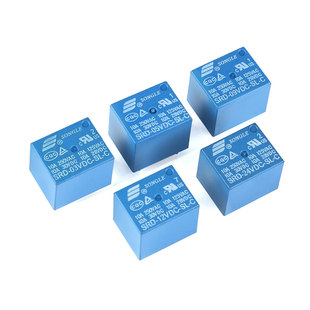 松乐继电器 SRD-03V 05V 09V 12V 24V 48VDC-SL-A -SL-C 4脚 5脚