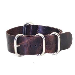 裂纹皮 牛皮北约表带NATO表带zulu表带DW表带 天然纹理经久耐用