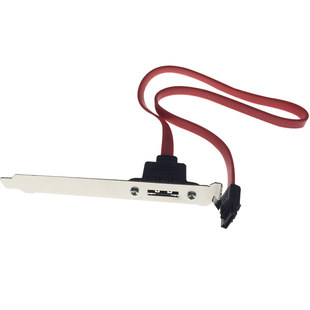 eSATA挡板线PCI SATA转ESATA转接线主机电脑主板机箱E-SATA扩展卡