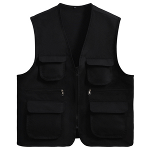 摄影马甲工作服定制印logo儿童小记者迷彩背心广告婚庆多口袋透气