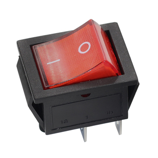 船型开关KCD4翘板船形开关4脚2双红带灯6脚3档绿色16A250V防水帽