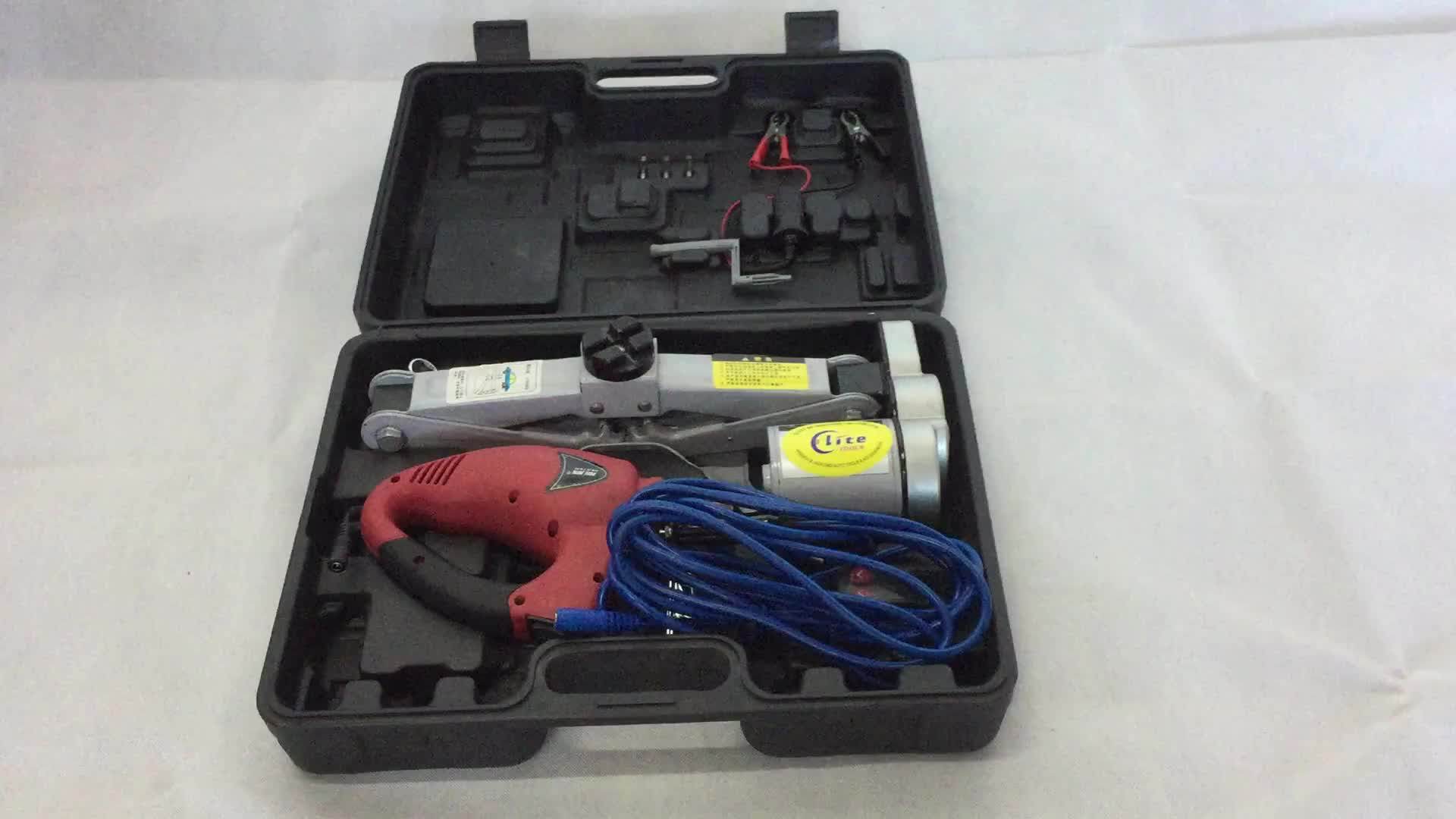 12v Electric Car Jack & Impact Wrench,Car Repair Tool Kit,Electric