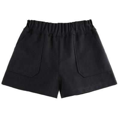 毛呢冬季新款冬款呢子靴裤短裤