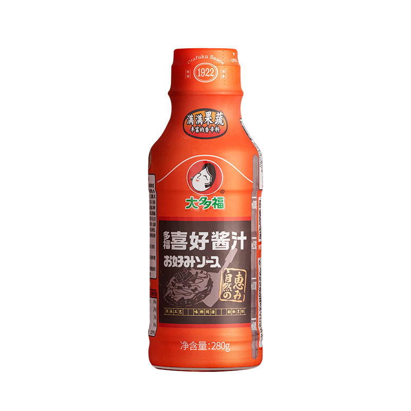 大多福大阪烧酱低脂喜好酱汁猪排煎蛋包饭广岛烧章鱼小丸子酱炸鸡
