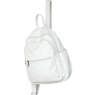 夏季白色双肩包简约短途旅游短时旅行背包女大学生书包ins大容量