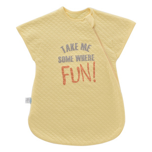 艾娜骑士 婴儿睡袋宝宝薄夹棉立体一体式睡袋新生儿防踢被春夏秋