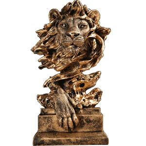 美式复古创意狮子酒吧咖啡厅客厅橱柜装饰品摆件家居饰品摆设礼物