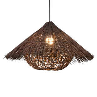 竹艺竹编吊灯禅意茶室中式餐厅民宿日式藤编灯笼复古创意艺术灯罩