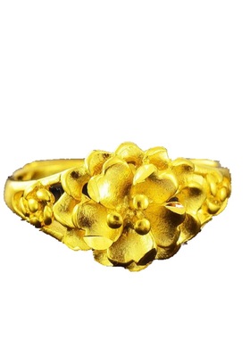 不掉色越南沙金欧币风戒指送女友