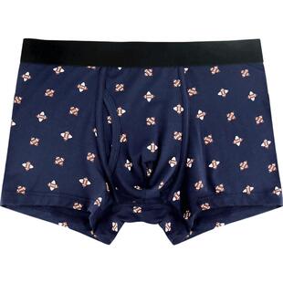 Cotton Republic/棉花共和国2019秋冬新款男士莫代尔印花平角内裤