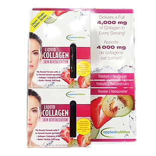 加拿大代购直邮Applied Nutrition浓缩型液体胶原蛋白冲剂 20支装